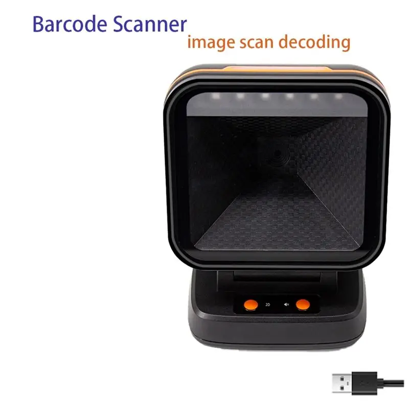 ABRJ-USB 2D 바코드 스캐너 Gobal Exposure 데스크탑 플랫 핸즈프리 고성능 스캐닝 플랫폼 1D 2D QR 코드 리더