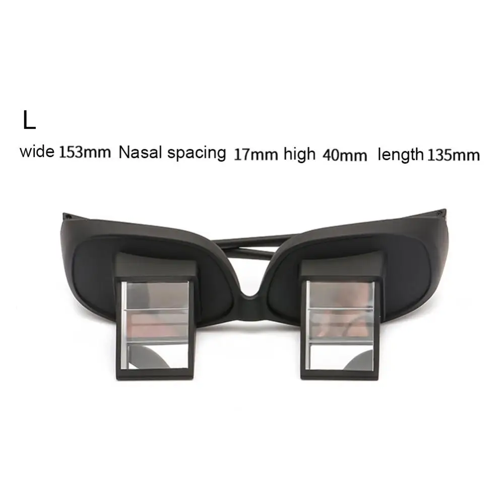 Convenient HD Lazy Glasses Horizontal Lie Down Bed Reading Watching TV Prism Unisex Spectacles Daily Use