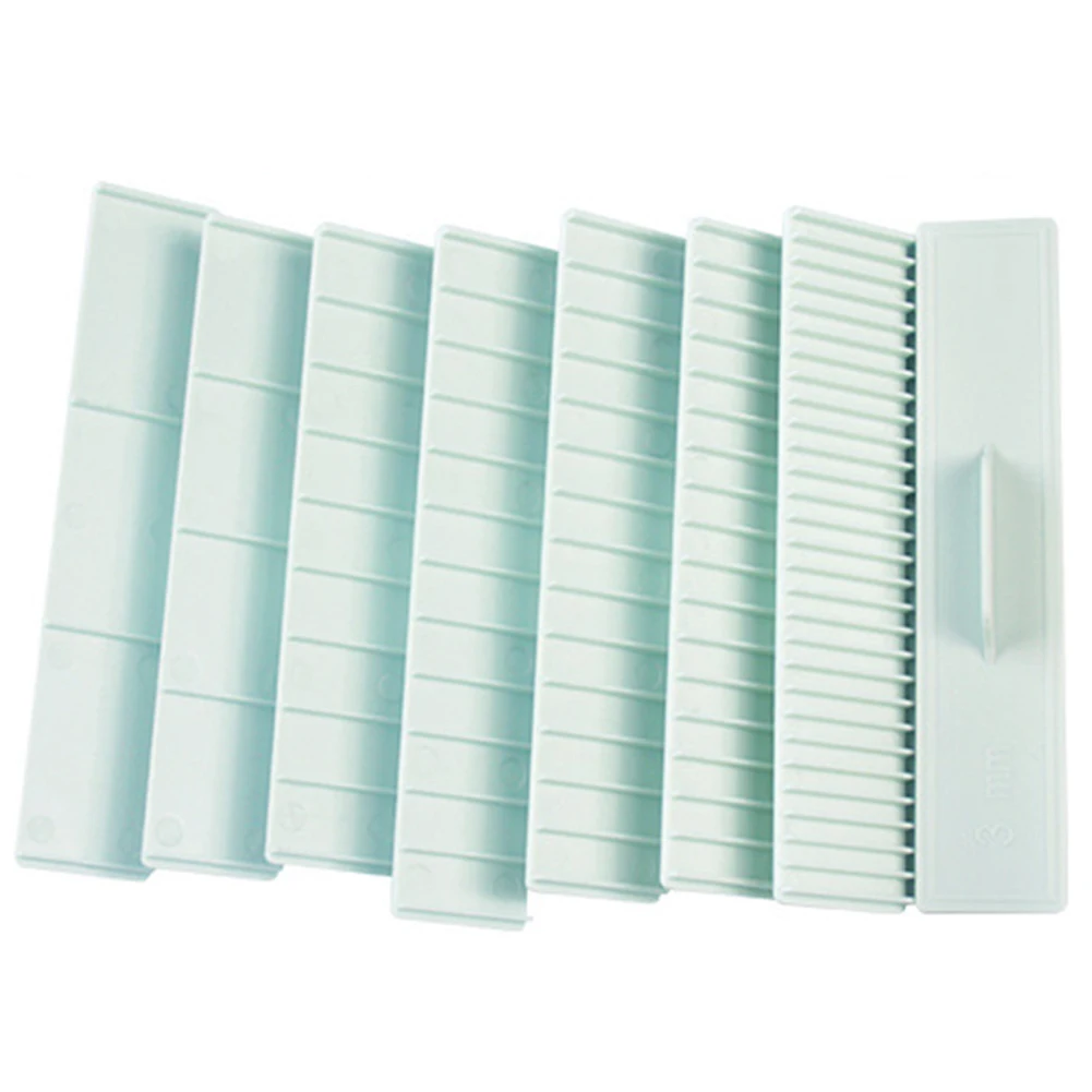 

Precise Baking Measurements with Biscuit Measuring Ruler Durable ABS Plastic Easy to Clean 8pcs Scale Balance Set