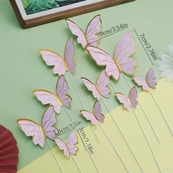 Enchanting Butterfly Cake Topper - Whimsical and Charming (Butterfly A Pink)