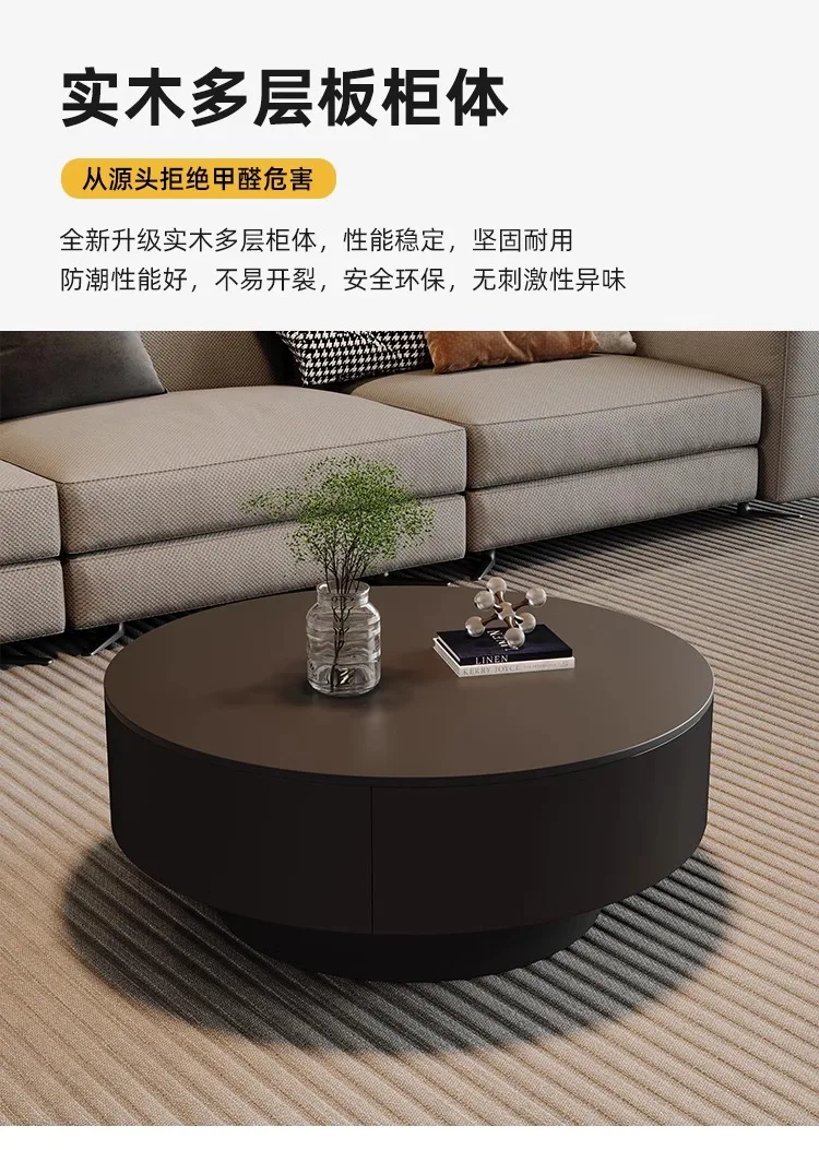 Italian Light Luxury Coffee Table Modern Minimalist Aesthetic Unique Side Table Designer Space Saving Couchtisch Furniture