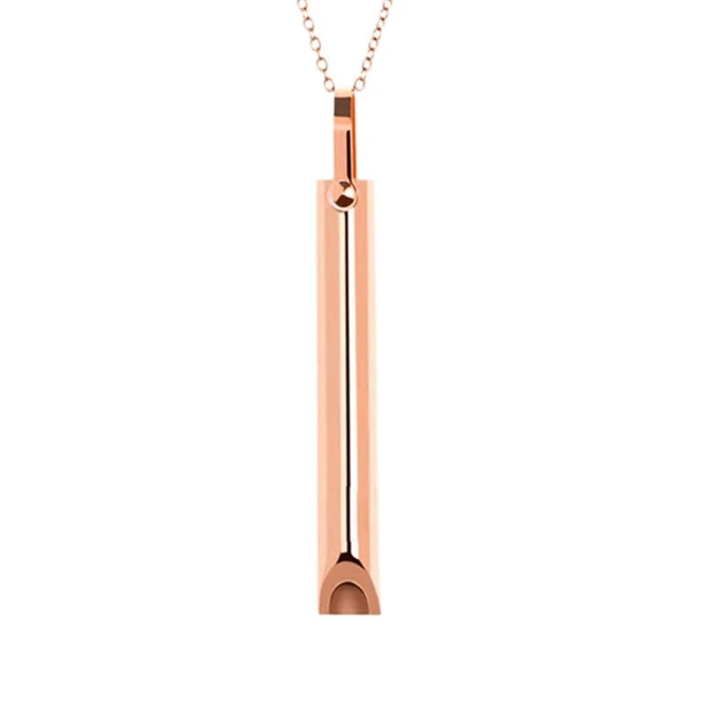 Anxiety Whistle Necklace,Natural 