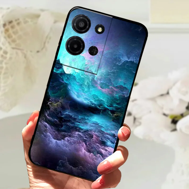 Marble Printed Shockproof TPU Matte Phone Case - Soft Protective Back Bumper Cover