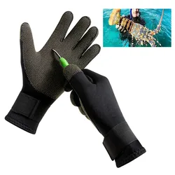 3mm Kevlar Diving Gloves Scratch Resistant Keep Warm Gloves Wearable Scuba Dive Fishing Swimming Gloves Professional Equipment