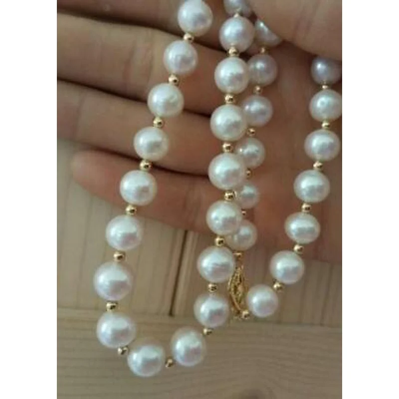 HUGE AAA 9-10MM SOUTH SEA WHITE PEARL NECKLACE