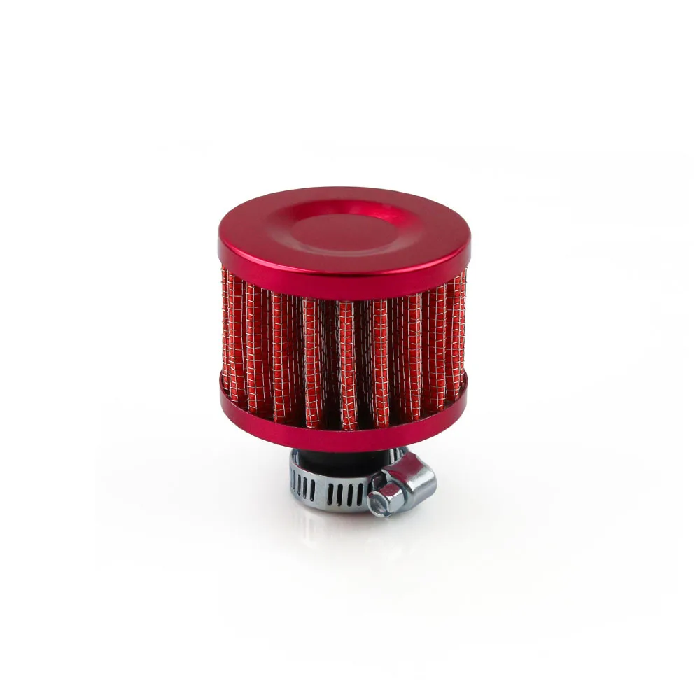 Car Air Filter Vent Crankcase Breather Filter Valve Stem Covers 12mm Universal Cold Intake