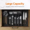Kitchen Cutlery Organizer Silverware Drawer Organizer Expandable Utensil Tray Adjustable Flatware Cutlery Holder Organizer Tray 2