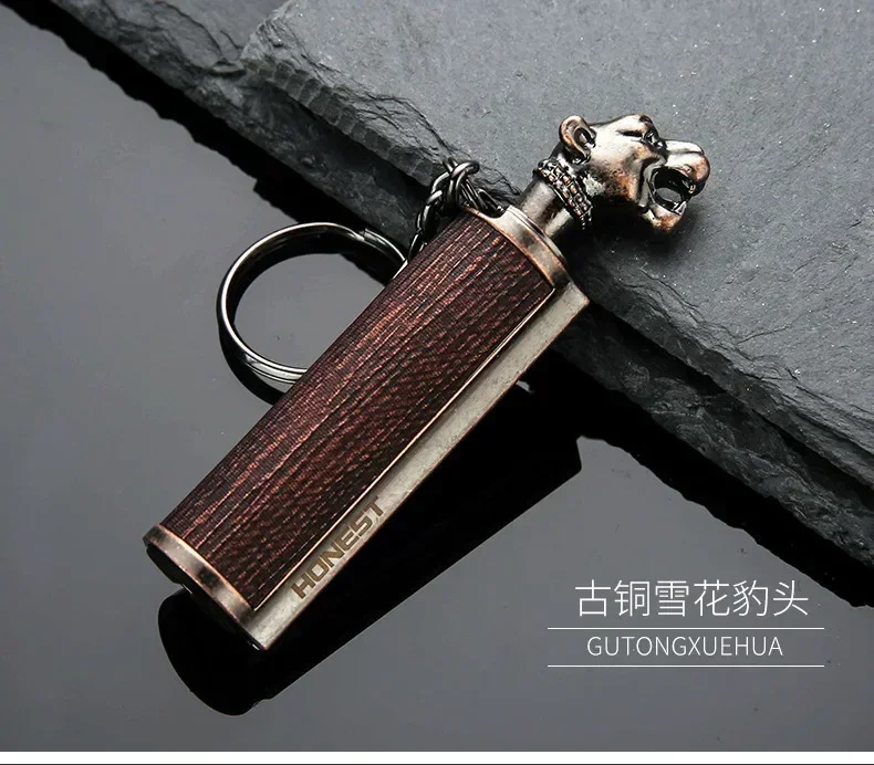 Description Picture 5 of itemOutdoor Waterproof Portable Camping Metal 10000 Times Match Kerosene Lighter Smoking Accessories