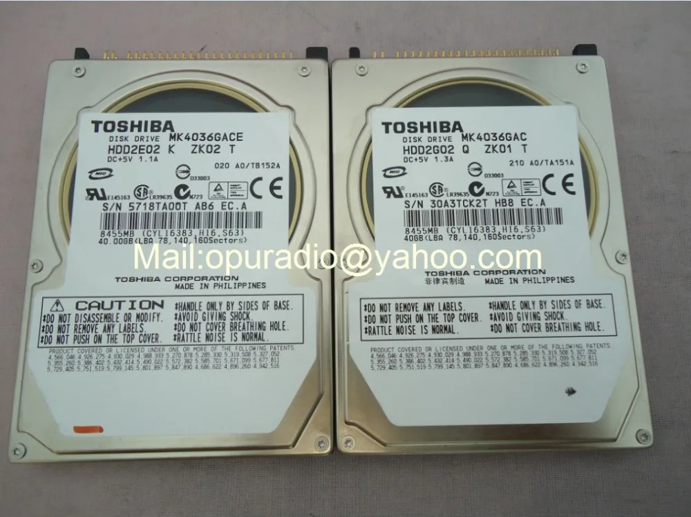 MK4036GAC MK4036GACE диск HDD2E02 2G02 DC + 5V 1.3A/1.1A 40GB 8455MB для Mercedes car HDD навигационная система |