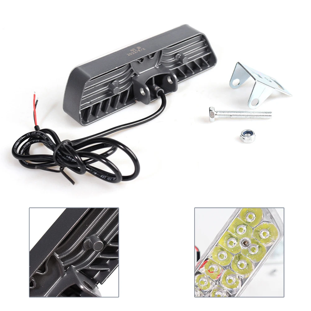 Bicycle Components 1pcs Bike Light Electric Bicycle Headlight Parts 12-85V E-Bike 129x35x25mm 80cm Long Practical