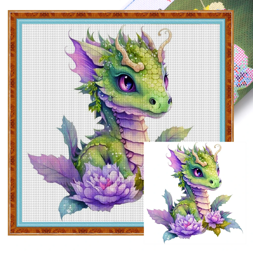 Full Embroidery Eco-cotton Thread 18CT Printed Cross Stitch Kit Artwork