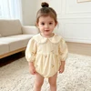 0-24M Autumn Baby Romper Long Sleeved Cotton Printed Newborn Baby Girls Round Neck Bodysuits Korean Style Baby Girl Clothing