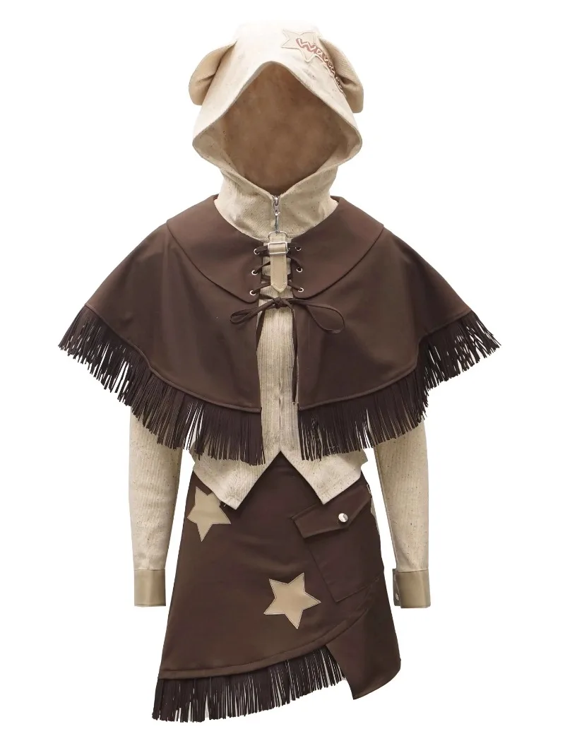 Japanese Style Granular Knitted Design Top Shawl Women's Split Suit Harajuku Long Sleeved Short Jackets Trousers Women's Clothes