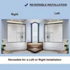60 in. W X 57 in. H Shower Doors, 1/4 in. Clear Glass, Black Hardware, Double Sliding Glass Shower Doors 4