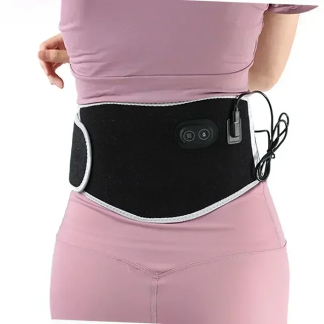 USB Electric Heating Warmer Hot Waist Lumbar Back Pad Belt Protector Brace Band Support Massager Anti Pain Relief Therapy Tool 2