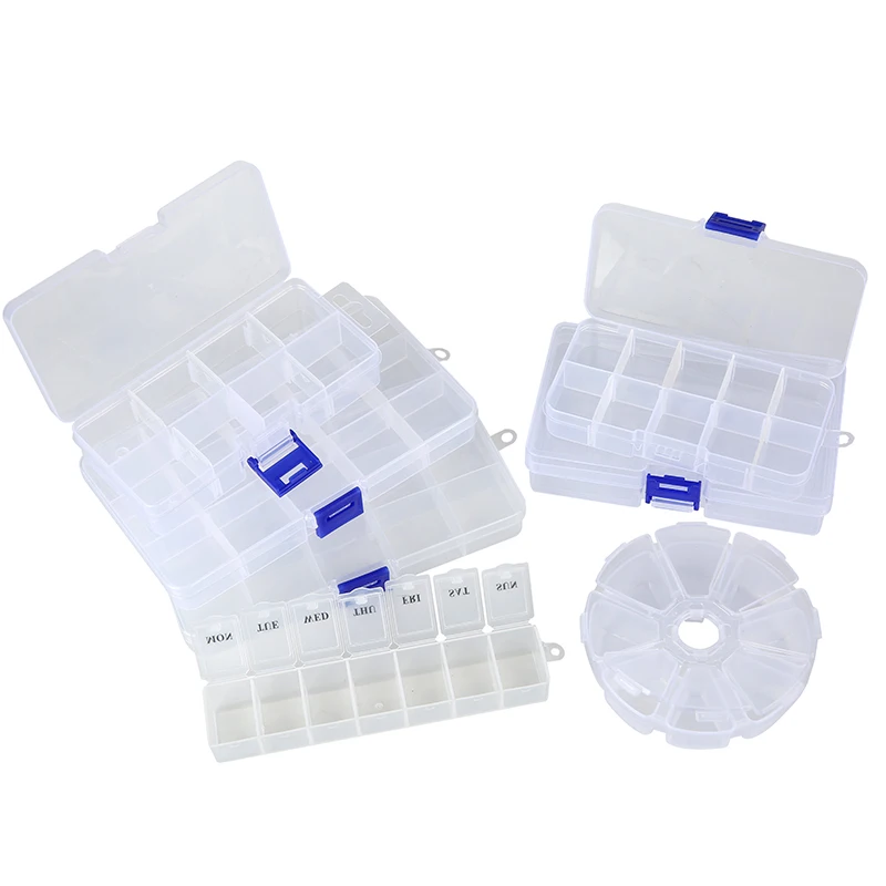 

1 шт., прозрачная пластиковая шкатулка для украшений