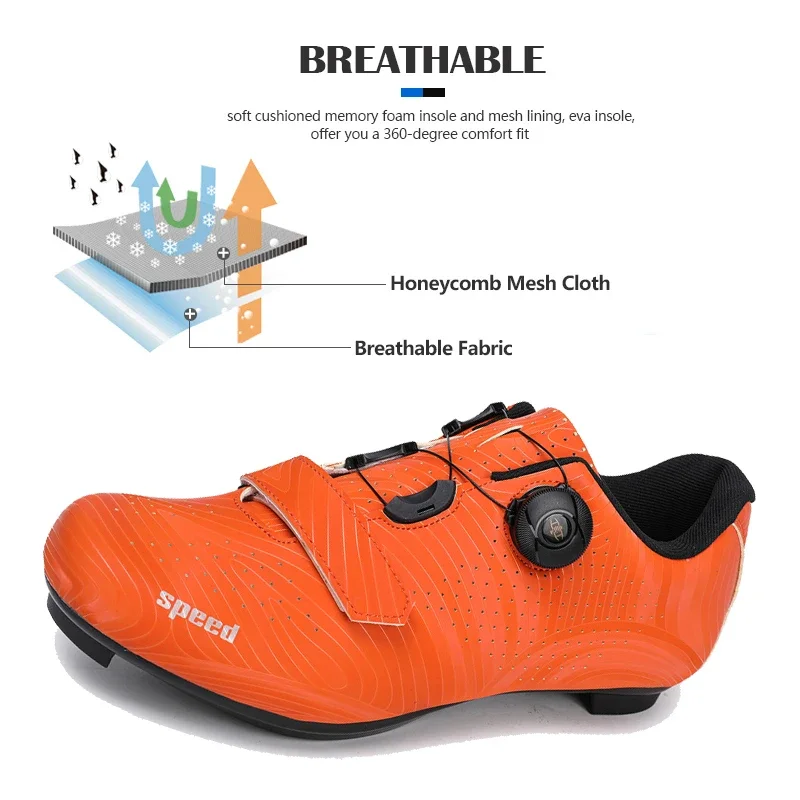 Professional Men Mtb Cycling Shoes New White Racing Self-Locking Speed Road SPD Bicycle Sneakers Women Flats Cleats Shoes