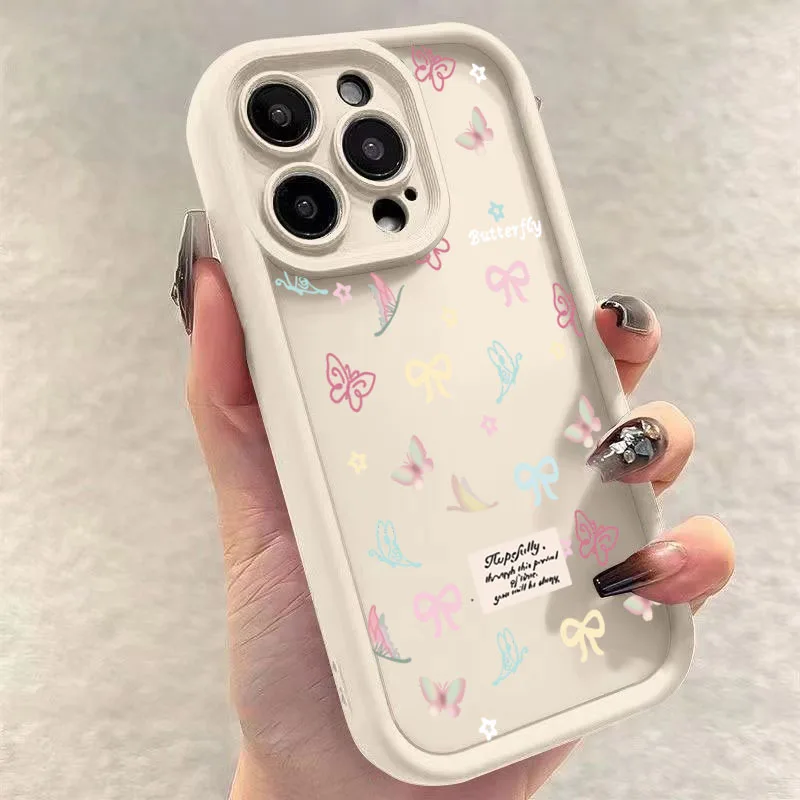 Bowknot Flower Silicone Soft Phone Case Cover
