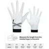 1 Pair Bow Golf Gloves For Women With Removable Mark Sheepskin Self-Adhesive Cloth Non-Slip Sports Full Finger Gloves 6