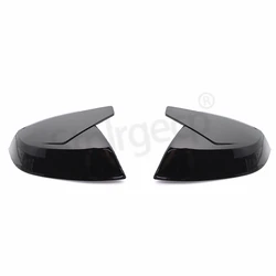 ABT Style Black Side Mirror Cover Replacement (1 pair Black)
