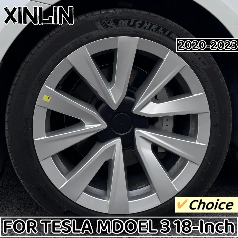 I8Inch Hub Cap For Tesla Model 3 Performance Wheel Cover Replacement Wheel Cap Automobile Hubcap Full Rim Cover Accessories wheel hub covers wheel hub caps