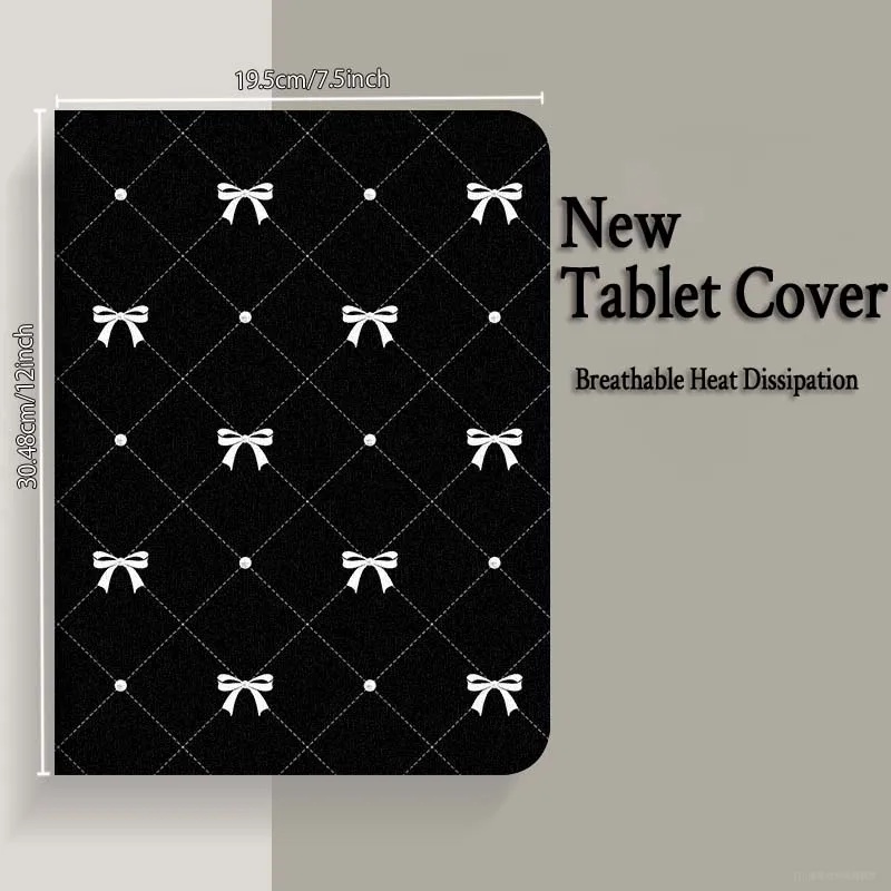 Elegant Bow Love Tablet Case Cover - Fashionable Protective Sleeve