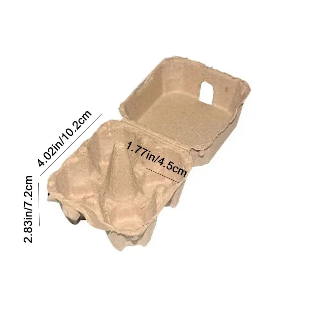 Grids Kraft Pulp Egg Cartons Chicken Eggs Tray Egg Containers Refrigerator Empty Egg Storage Box 5