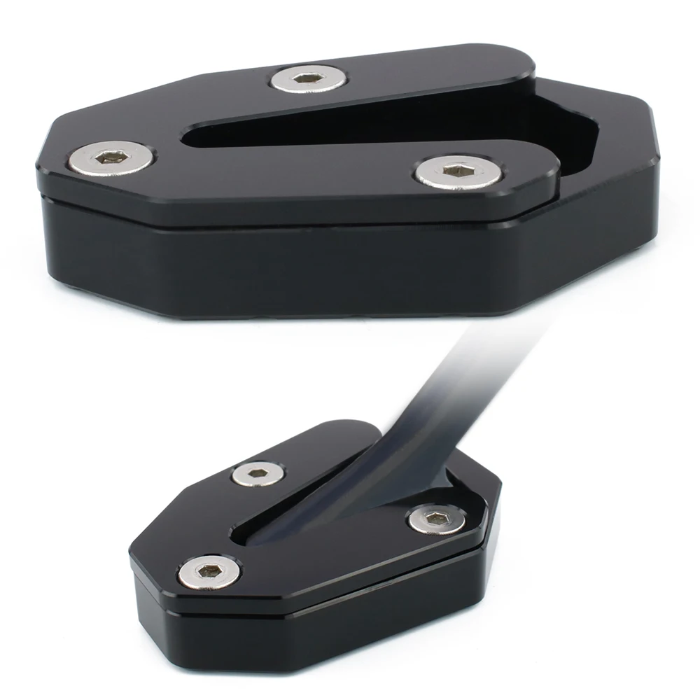 kickstand side stand enlarger Fit For Yamaha TDM900 TDM900A 2005-2010 Motorcycle Extension Side Stand Pad Plate Kickstand Shoe