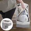 Foldable Stair Basket Portable Cotton Rope Handle Heavy Duty Fabric Carpeted Wooden Staircase Storage Organizer Container Holder 3