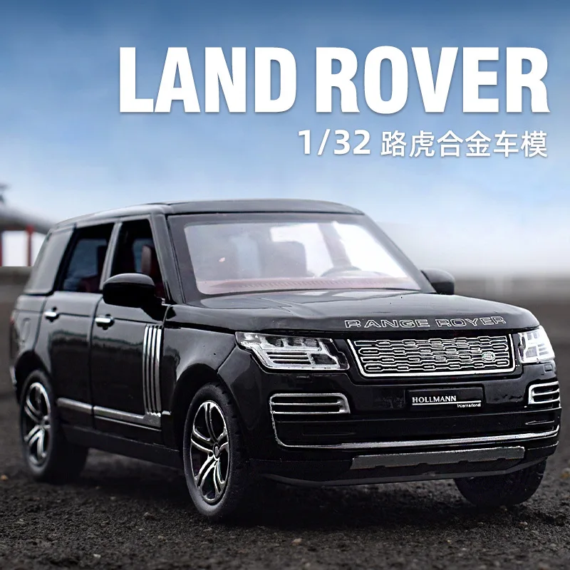 

Simulation 1/32 Scale Range Rover SUV Alloy Die-casting Off-road Vehicle Pull Back Sound And Light Model Children's Toys Cars