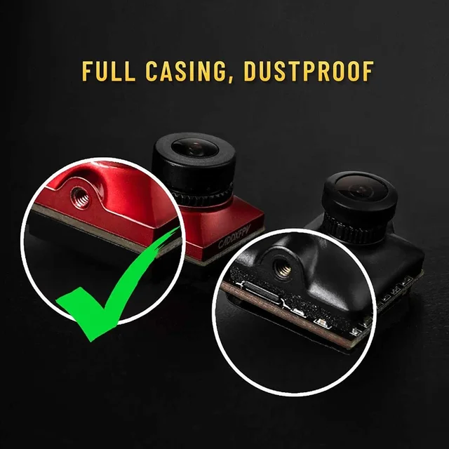Caddx Ratel 2 V2 FPV Camera Ratel2 2.1mm Lens 16:9/4:3 NTSC/PAL Switchable With Replacement Lens Micro FPV Camera Drone 6