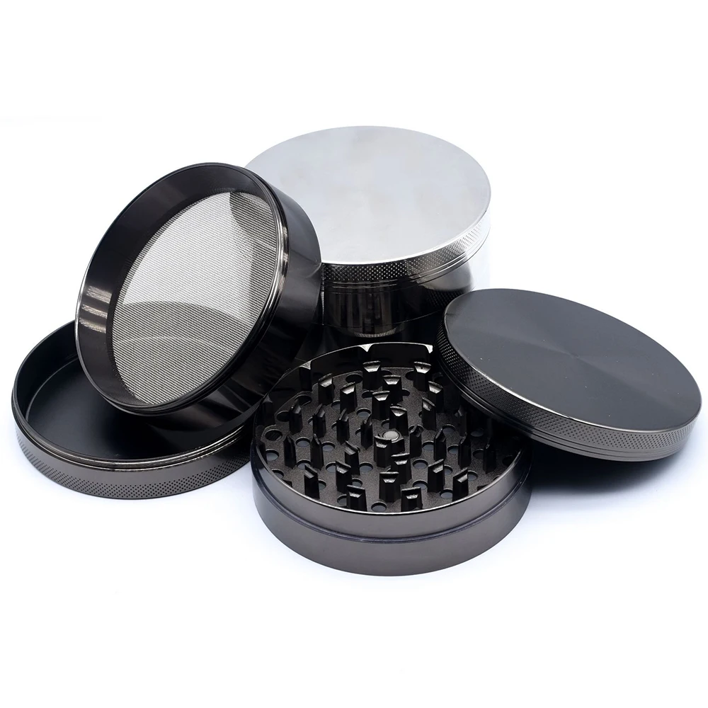 Herb Grinder Smoking Accessories Tobacco Smoking Accessories 100MM Large 4inch Metal Tobacco Crusher Hand Muller Smoke Herbal Herb Grinder for Smoking Accessories