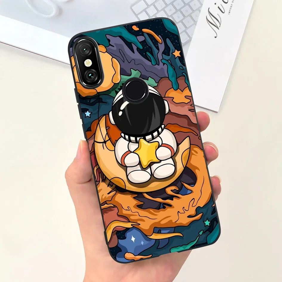 Charming Astronaut Silicone Soft Phone Case Cover - Cute Protective Bumper