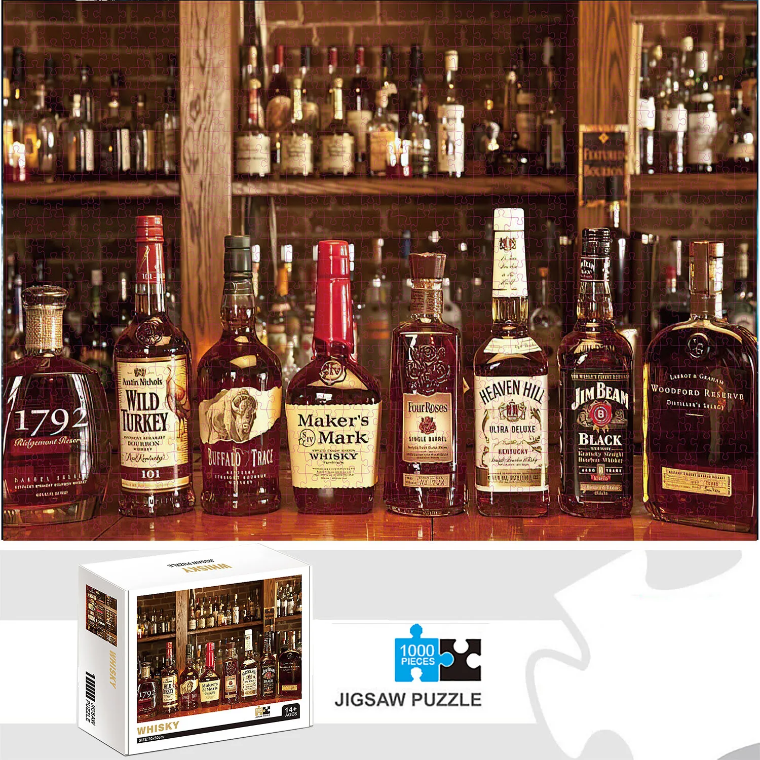 Jigsaw Puzzles 1000 Pieces Whisky Jigsaw Puzzles for Adults Home Decor Games Family Fun Floor Puzzles Educational Toys wooden jigsaw puzzles educational puzzles mini jigsaw puzzle paper puzzle toys