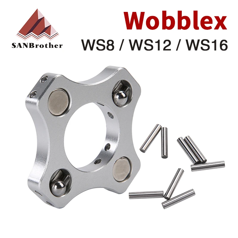

WobbleX WS8/WS12/WobbleX WS16 Coupling Custom NF For HevORT 3D Printer Z-axis T8/SFU1204/SFU1604 Ball Screw Hot Bed Coupler