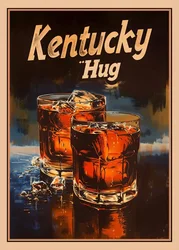 Vintage Negroni Cocktail Retro Canvas Wall Art - Home Decor & Gifts - 50x70cm Unframed (4)