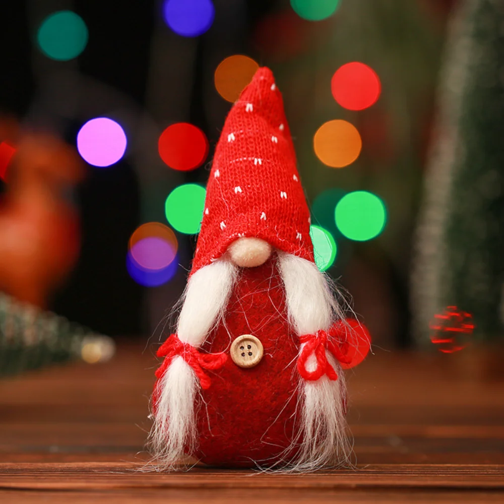 Christmas decorations christmas deco xmas mini gnome faceless girl forest doll pendant merry christmas natal noel tree decor navidad
