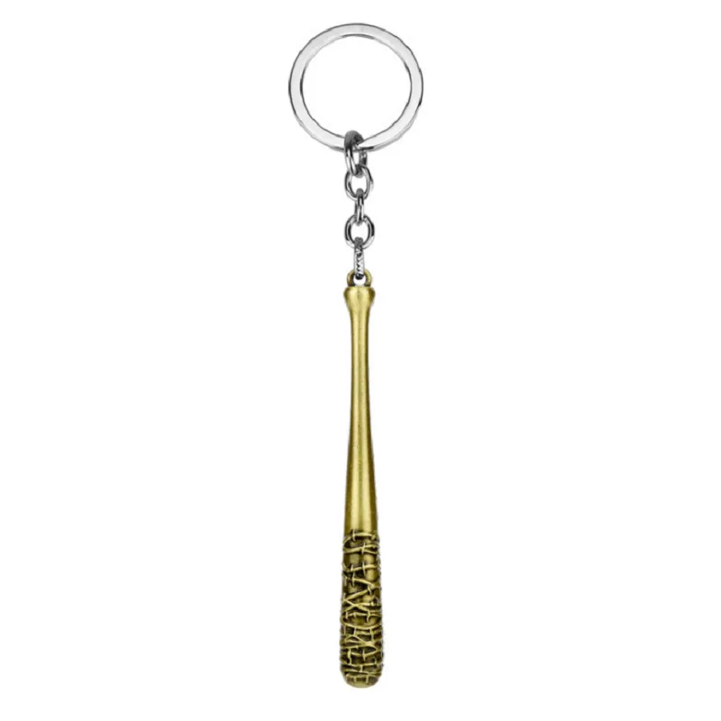 The Walking Dead Stick Keychain Negan's Bat LUCILLE Baseball Bat shape Key Chain For Men Car Keyring Jewelry
