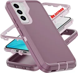 Ultimate 3 - in - 1 Military Grade Phone Case with Belt - Clip Holster - Galaxy S20 FE (Rose Red)