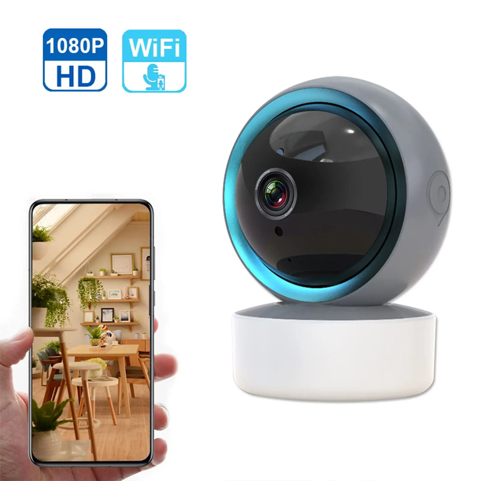 Telecamera Wifi Tuya Smart Home Telecamera Di Sorveglianza Ip Wireless Per Interni Ai Human Detect Tv Telecamera Di Sorveglianza Auto Tracking