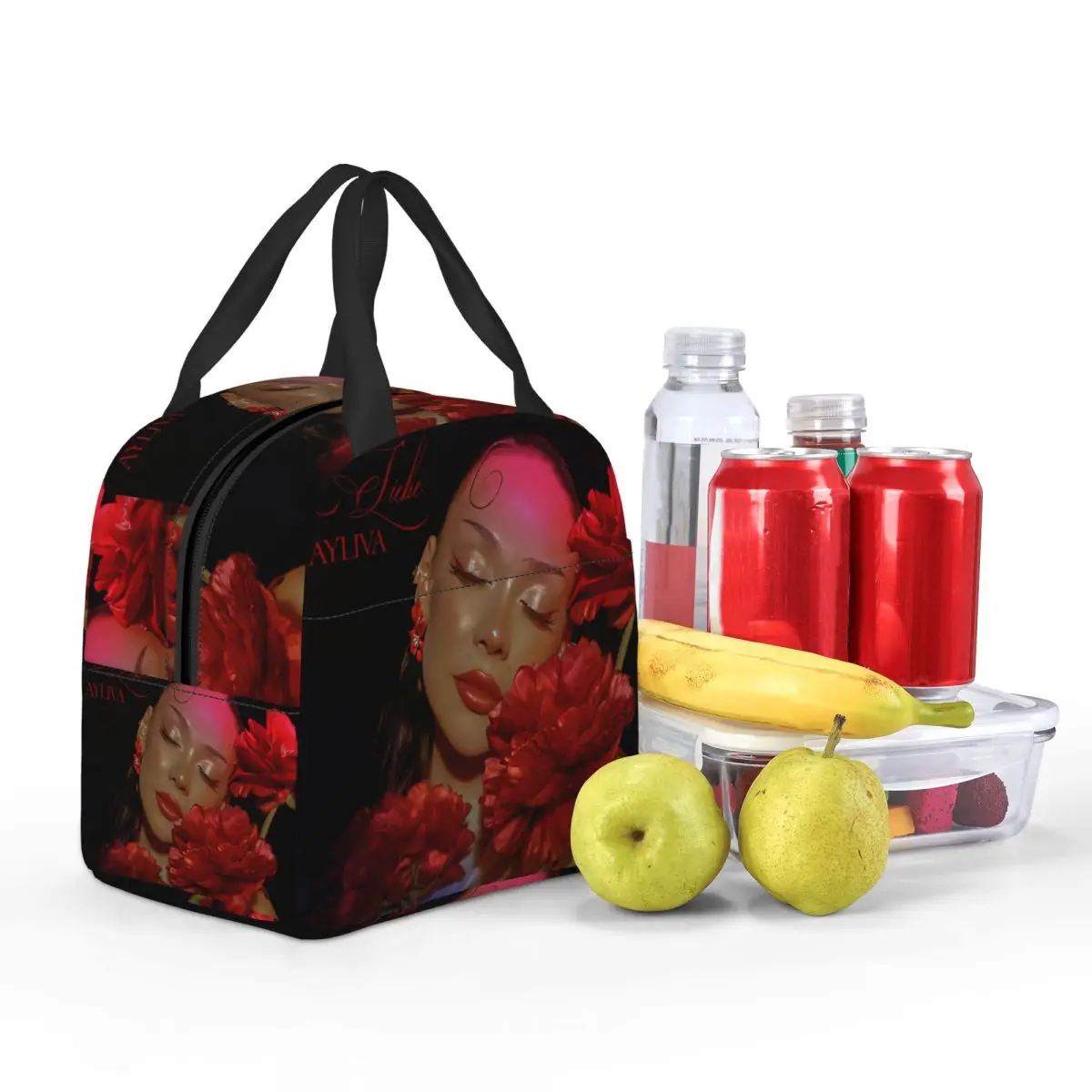 Ayliva In Liebe Insulated Lunch Bag for Women Resuable Music Singer Cooler Thermal Lunch Tote Kids School Children