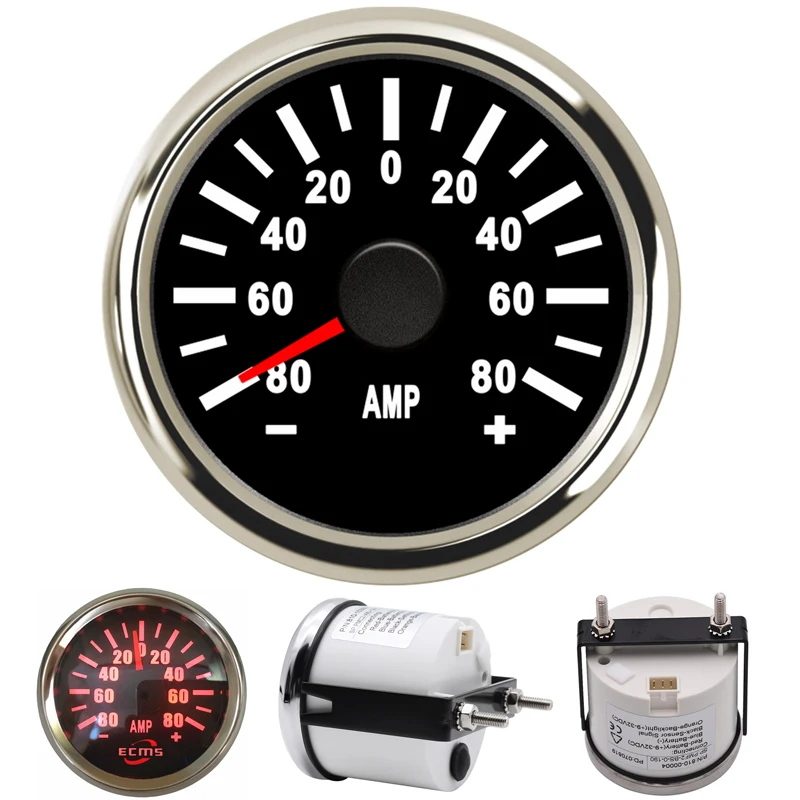 52mmPointerTypeAmpGaugesTuning80A932vdcLcdAmpereMeters