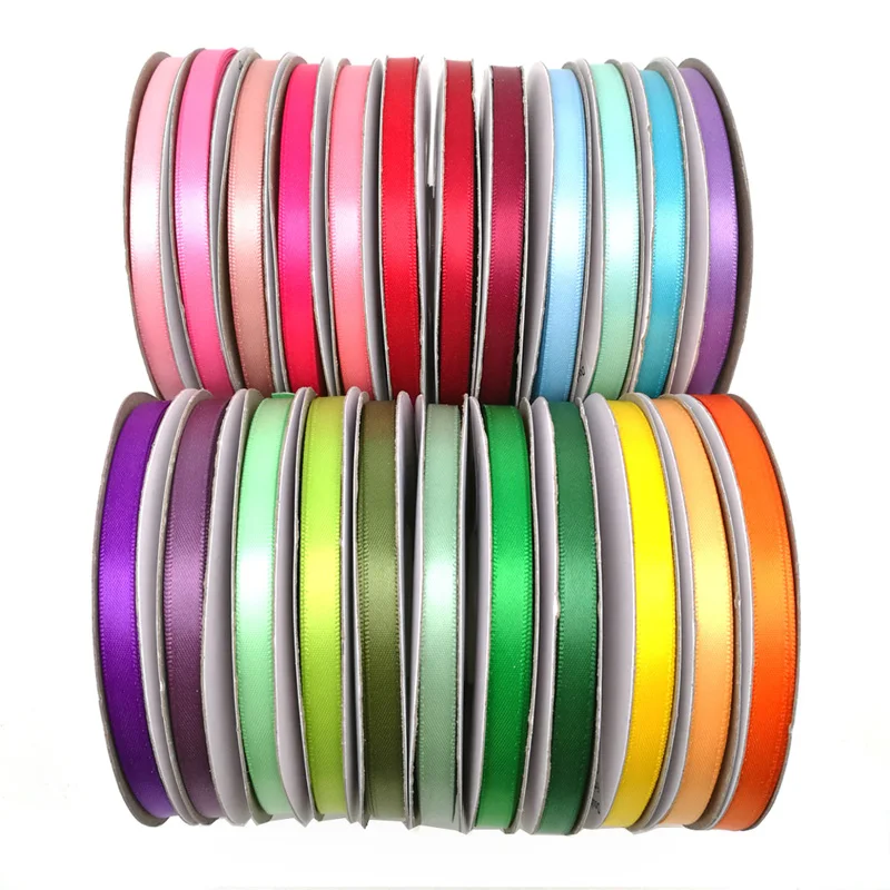 1 Inch (25mm) Double faced satin ribbon wholesale decorate tape  100yard/roll - RibbonBuy