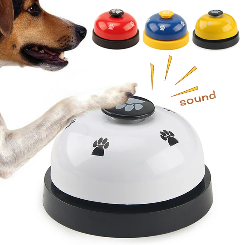 Huisdier Bell Honden Kat Training Interactieve Speelgoed Genaamd Eet Kleine Bel Footprint Ring Trainer Voeden Herinnering Speelgoed| | - AliExpress