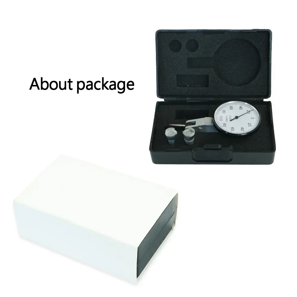 Dial Indicator Gauge Dial Indicator Shahe Dial Test Indicator 0.002 mm Shockproof With Ruby Probe Test Gauge Measure Tool