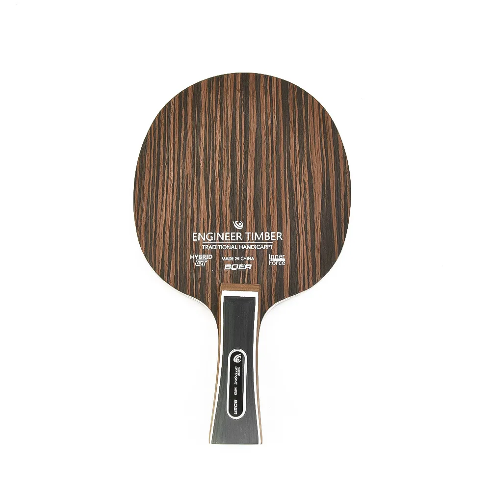 Premium Ebony Dalbergia Table Tennis Blade - 5-Ply 6.2mm Paddle with Long Handles