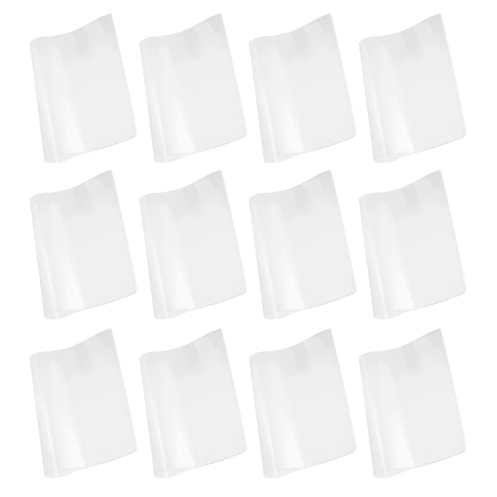 12Pcs A6 투명 플라스틱 책 표지 방수 보호 노트북 슬리브 A6 플래너 저널 스크랩북 포켓 사이즈 주최자