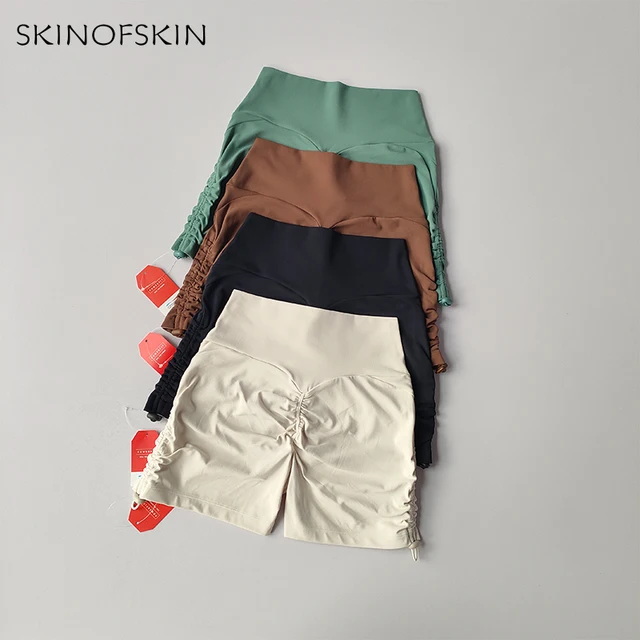 51336-557c44.jpg Hip Lifting Fitness Shorts for Women with Raised Hips High Waist Abdominal Contraction Outdoor Running Three Point Yoga Hot Pant