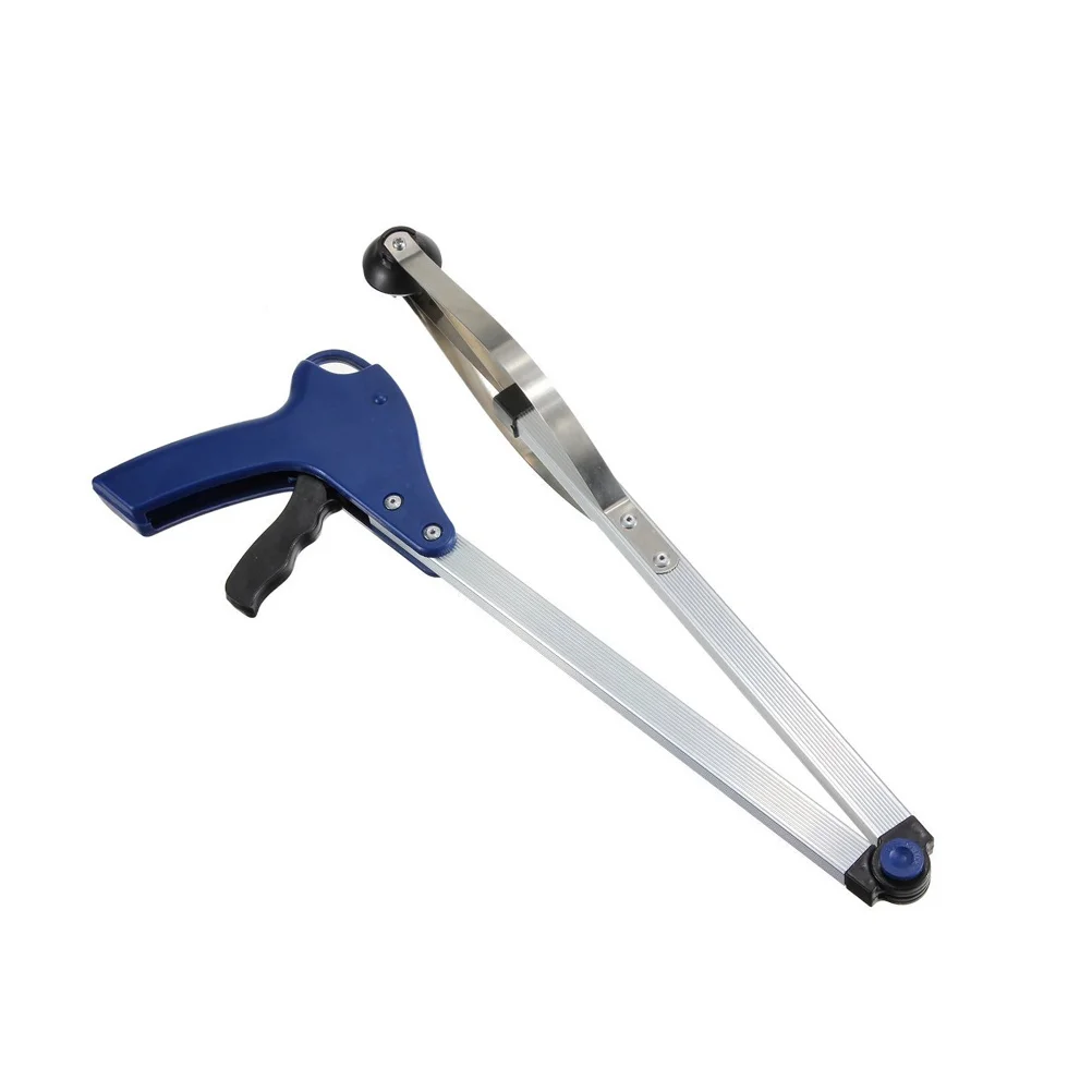 Raccoglitore Di Rifiuti Pieghevole Da 83Cm Raccoglitore Di Rifiuti Pick Up Gripper Reacher Tool (Blu) Collector