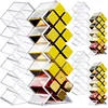 Acrylic Lipstick Holder Organizer 10/16 Slots Clear Lip Gloss Fish Shape Tower Case Display Stand Storage Box Makeup Cosmetic 3